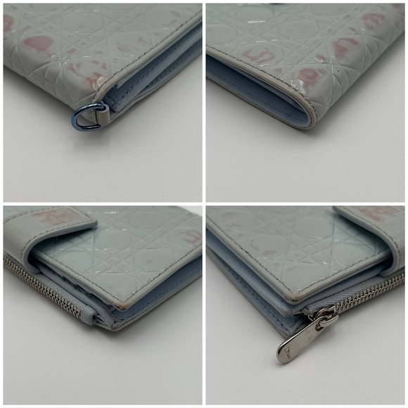 Light Blue Lady Dior Wallet - Picture 6 of 8